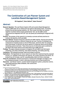 a preview of the last planner system and location-based-management system white paper