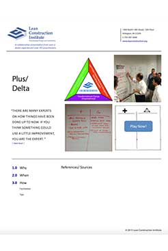 plus delta quick sheet pdf cover photo