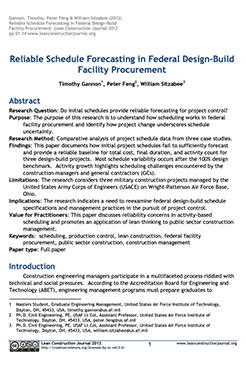 preview of the schedule forecasting white paper pdf download